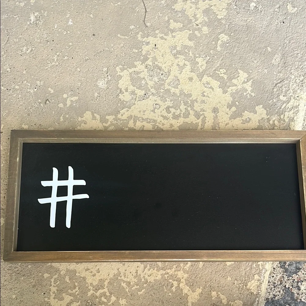 Like new Hobby Lobby Rustic Brown Chalkboard bundle of 3